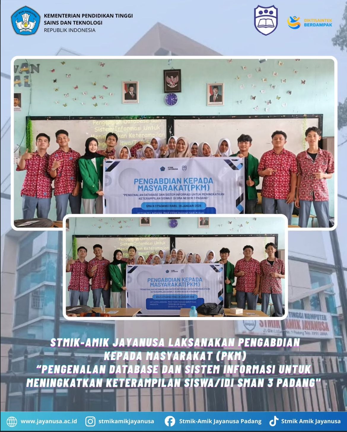 STMIK Jayanusa "Pengenalan Database dan Sistem Informasi untuk Meningkatkan Keterampilan Siswa/i