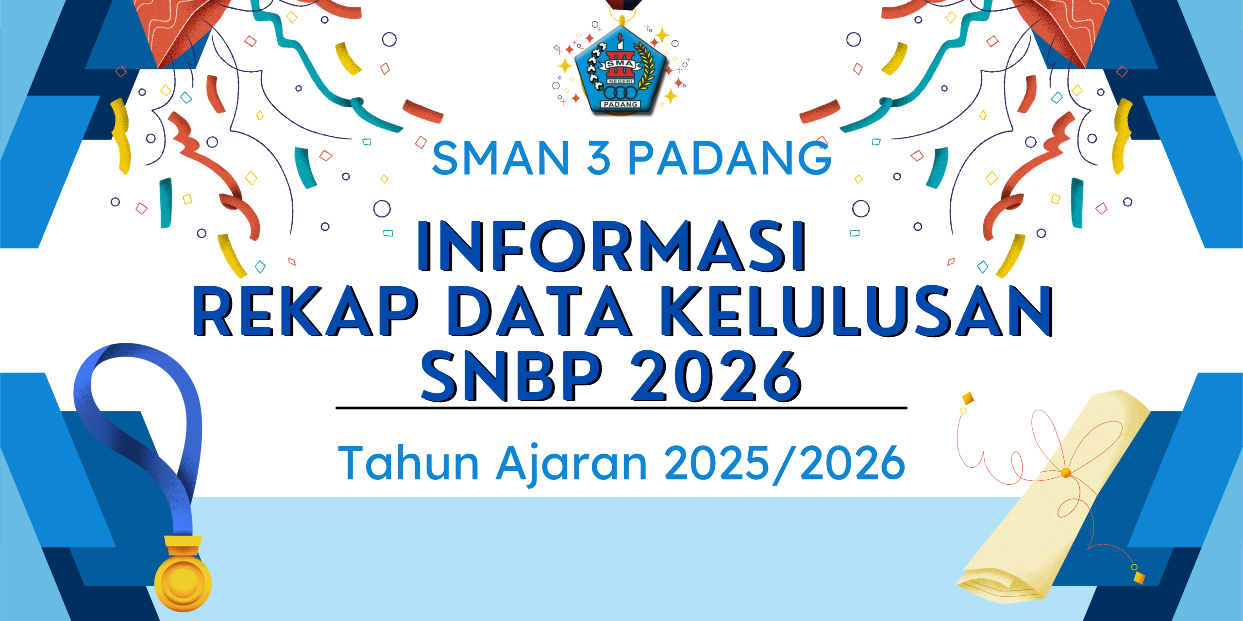 DATA SISWA-SISWI SMAN 3 PADANG LULUS SNBP 2026