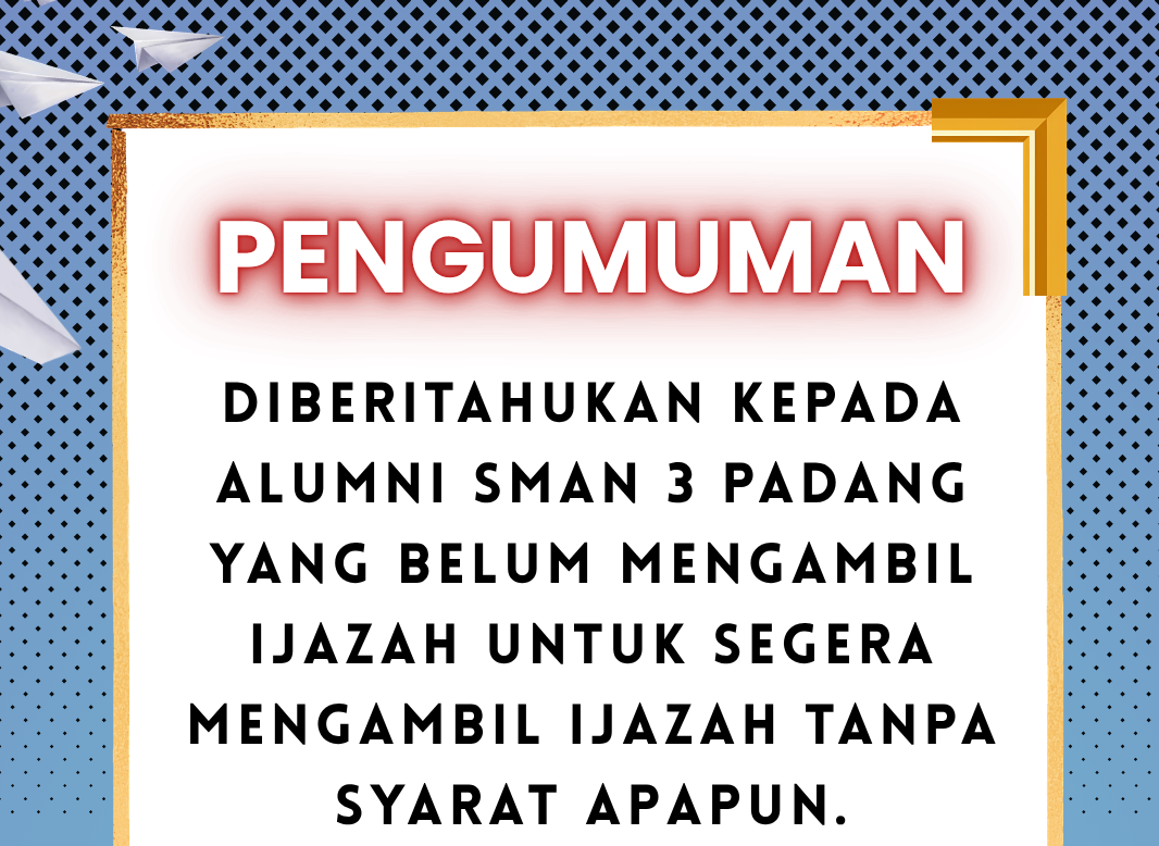 PENGUMUMAN PENTING PENGUMUMAN PENTING